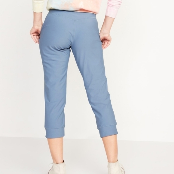 Old Navy Active Powersoft high rise crop jogger pants blue XS - Picture 2 of 11